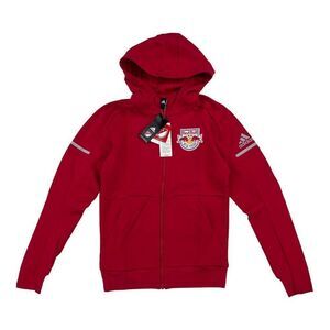 New Adidas Red Bull Men XS Red Jacket Full Zip Long Sleeve Casual Sports Hoodie